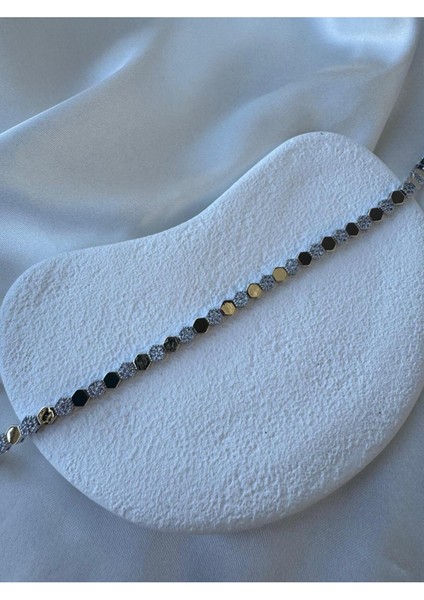 Ara Taşlı Petek Model Bileklik fiyatları