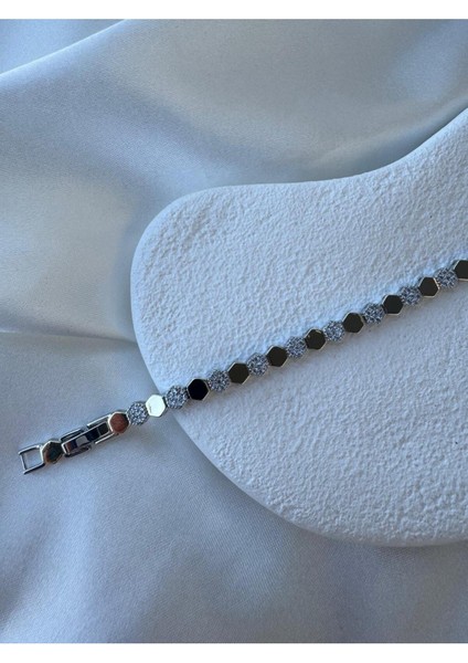 Ara Taşlı Petek Model Bileklik modelleri