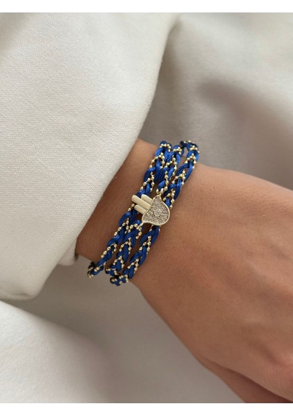 Figürlü Ametist Ip Bileklik