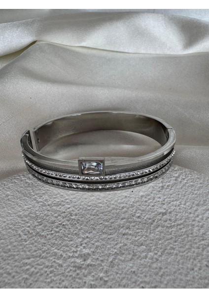 Çelik Gold Baget Taşlı Kelepçe Bilezik fiyatları