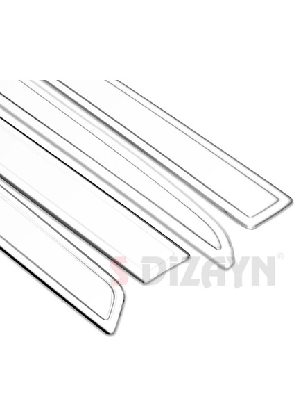 Peugeot Partner Tepee Krom Yan Kapı Çıtası 4 Prç 2008-2018