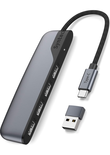 4 Port Usb-C To USB Hub | Type-C – USB 3.0 Çoklayıcı | Laptop, Macbook, iPad ve Pc Uyumlu
