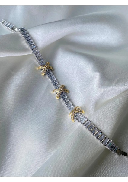 Çelik Bileklik Su Yolu Baget Taşlı Xo x Marka Vip Vintage Bileklik fiyatları