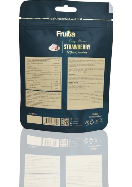 Sütlü Çikolata Kaplı Çilek 80GR Dondurularak Kurutulmuş Katkısız Draje - Freeze Dried fırsatları