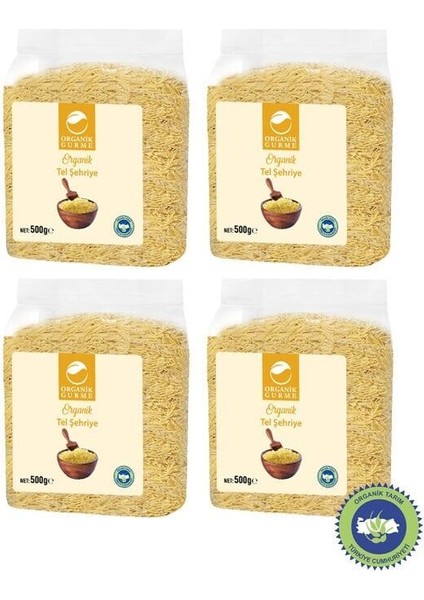 4'lü Organik Tel Şehriye 500 gr