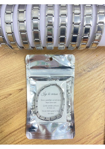 Italyan Charm Çelik Bileklik A Kalite Nomi