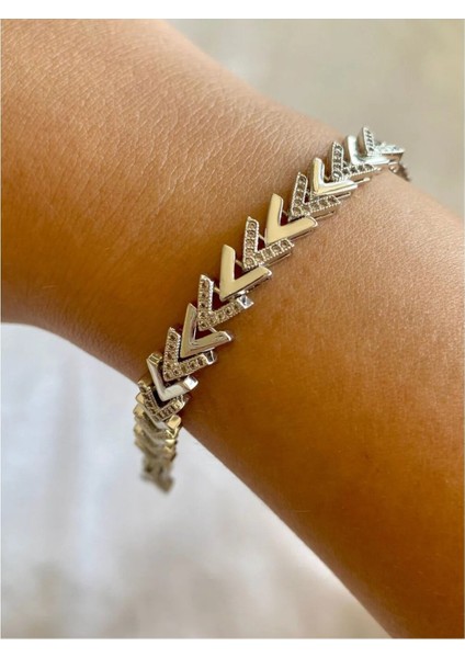 Çelik V Bileklik Çelik Kadın Taşlı Bileklik fiyatları