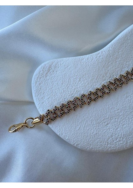 Tasarım Renkli Zirkon Taşlı Bileklik fiyatları