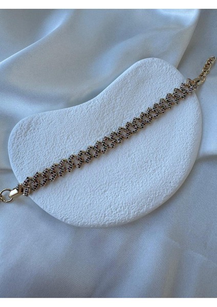 Tasarım Renkli Zirkon Taşlı Bileklik modelleri