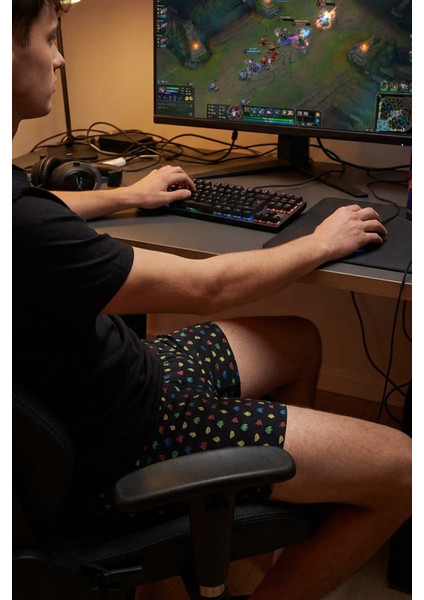 Desenli Uzun Paçalı Likralı Erkek Boxer 1014 fırsatları