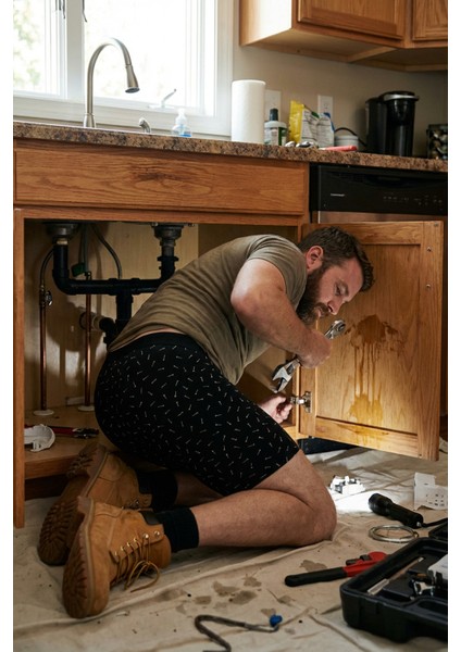 Desenli Uzun Paçalı Likralı Erkek Boxer 1014