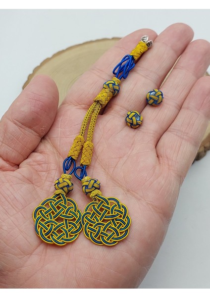 Bakır El Işi Kazaz Püskül Ikili & 2 Habbeli Takım (58316)