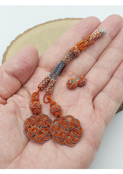 Bakır El Işi Kazaz Püskül Ikili & 2 Habbeli Takım (58320)