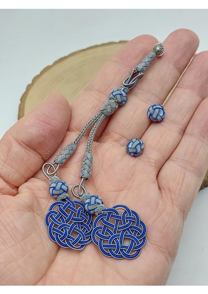 Bakır El Işi Kazaz Püskül Ikili & 2 Habbeli Takım (58322)