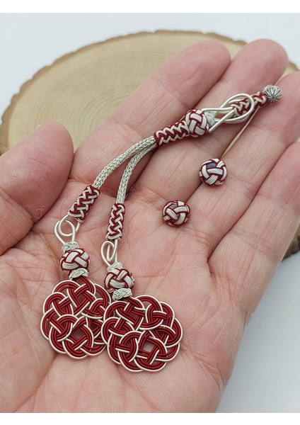 Bakır El Işi Kazaz Püskül Ikili & 2 Habbeli Takım (58324)