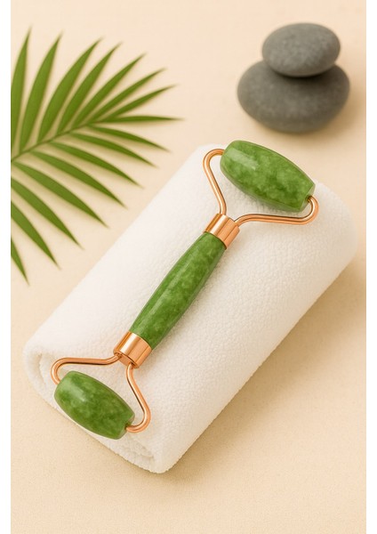 Yeşim Taşı Doğal Taş Yüz Roller – Cilt Masaj Aleti | Lenf Drenajı, Sıkılaştırma ve Parlaklık Etkisi fiyatları