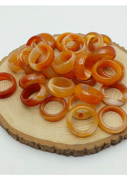 Akik Taşı Kalın Boy Yüzük – Bal Kahve Alacalı – 11*4mm Kalınlık (59962) fiyatları