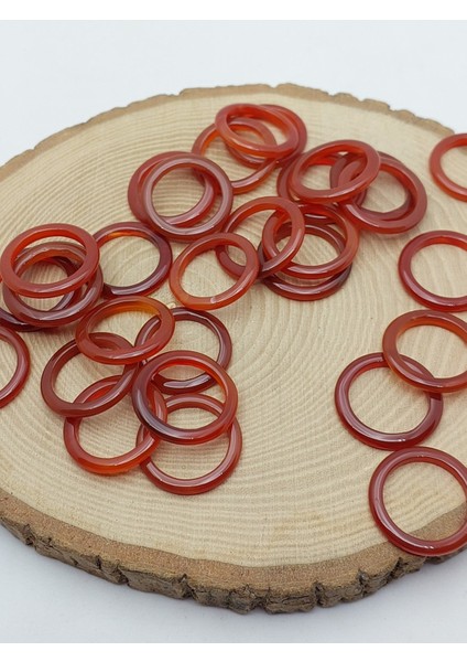 Akik Taşı Ince Boy Yüzük – Bal Koyu Kahve Alacalı – 3mm Kalınlık (59978)