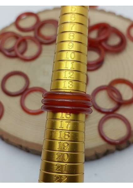 Akik Taşı Ince Boy Yüzük – Bal Koyu Kahve Alacalı – 3mm Kalınlık (59978) modelleri