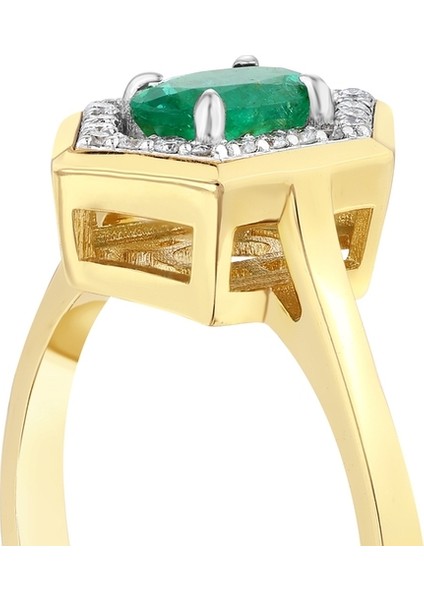 0.10 Karat Zümrüt Taşlı Pırlanta Yüzük indirimleri