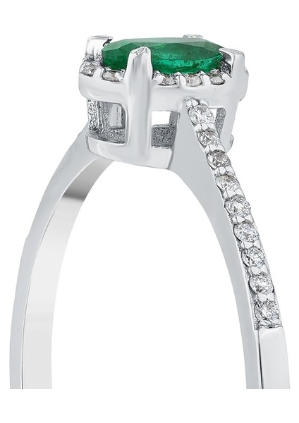 0.10 Karat Zümrüt Taşlı Pırlanta Yüzük indirimleri