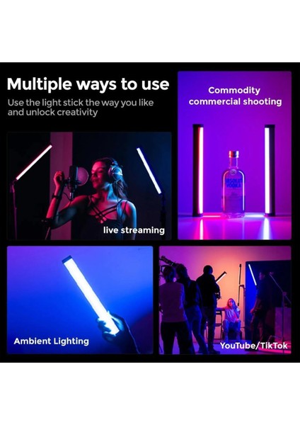 B320S Rgb Manyetik LED Tube Light - B320S fırsatları