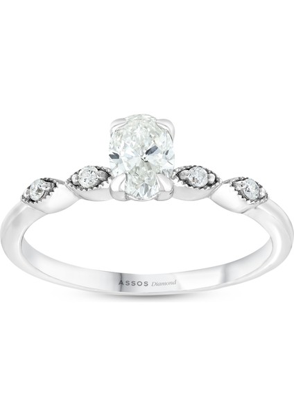 0.34 Karat Oval Pırlanta Tektaş Yüzük fırsatları