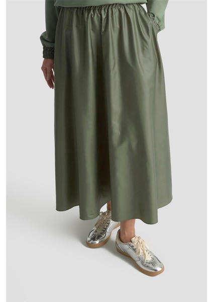 Çıtçıt Detaylı Örme Takım 25KD4007 Haki indirimleri