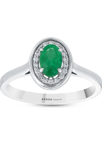 0.10 Karat Zümrüt Taşlı Pırlanta Yüzük fırsatları