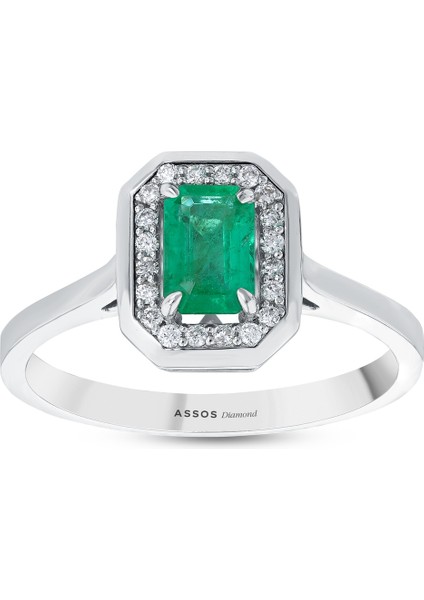 0.10 Karat Zümrüt Taşlı Pırlanta Yüzük fırsatları