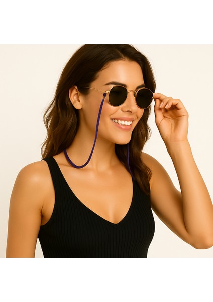 Spor Gözlük Ipi, Kulaklık Askısı. A Kalite, Ayarlanabilir, Esnek 10 Adet Renkli Set Düşmeyen Yapı