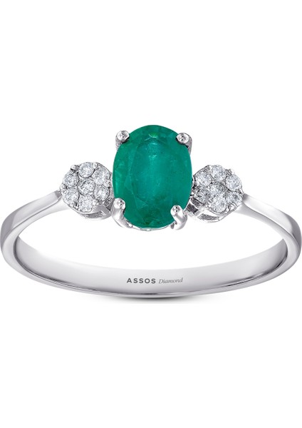 0.10 Karat Zümrüt Taşlı Pırlanta Yüzük fırsatları