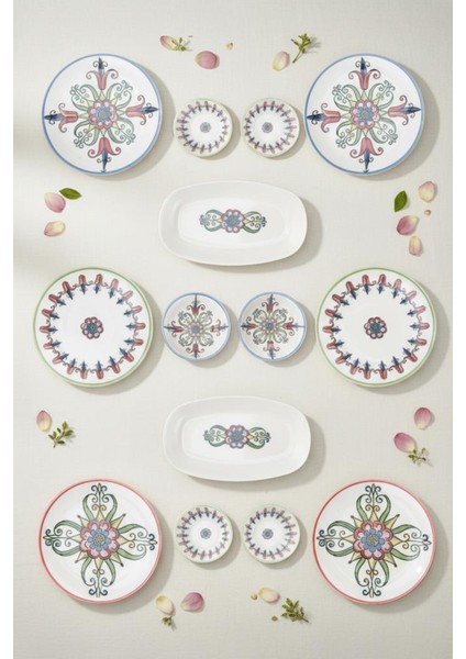 Moderna - 14 Parça Kahvaltı Takımı Tulip