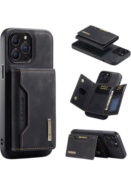 Iphone Uyumlu Hakiki Deri Ming Mıknatıslı Magsafe Kartlıklı Cüzdanlı Kılıf indirimleri