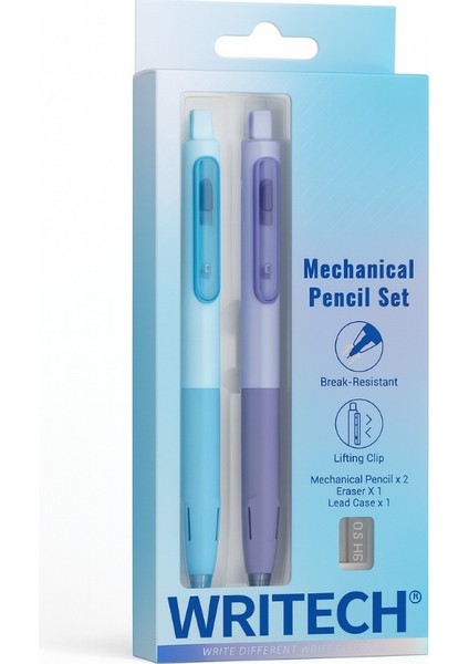 0.5 mm 2'li Kalem - Silgi ve Uc Seti