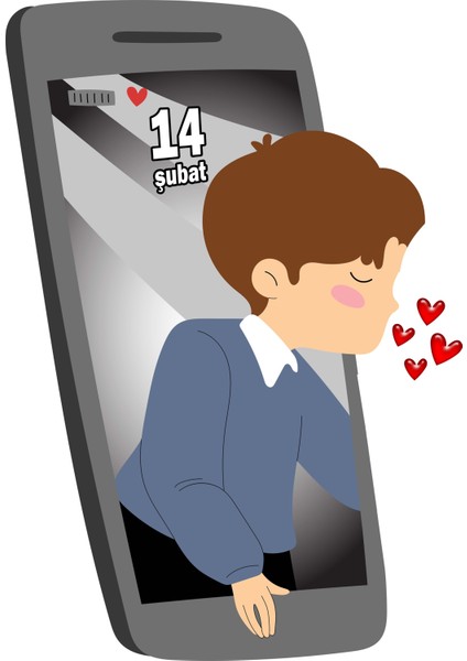 Unisex Sevgililer Günü Baskılı Yetişkin Swaetshirt 3 Iplik Şardonlu fırsatları