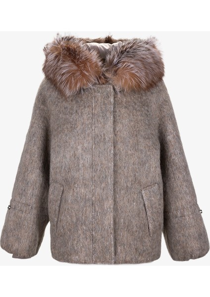 Kadın Tekstil Bej Kaban Mont 616 25821-1 Bn Kaban SK25/26 Bej