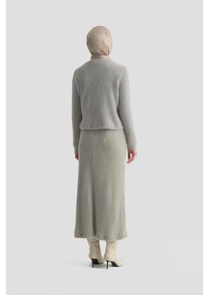 Dokulu Triko Takım 25KD1801 Gri