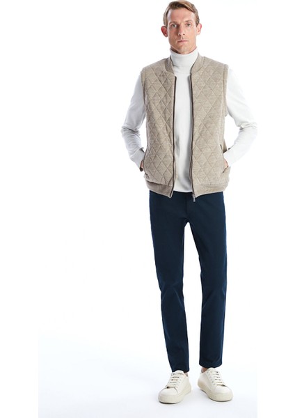 Yeni Sezon Standart Kalıp Dik Yaka Erkek Triko Yelek fiyatları