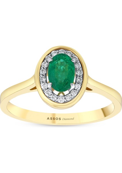 0.10 Karat Zümrüt Taşlı Pırlanta Yüzük fırsatları