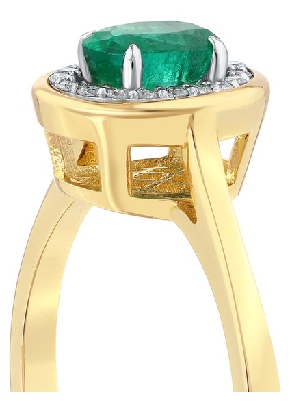 0.10 Karat Zümrüt Taşlı Pırlanta Yüzük indirimleri