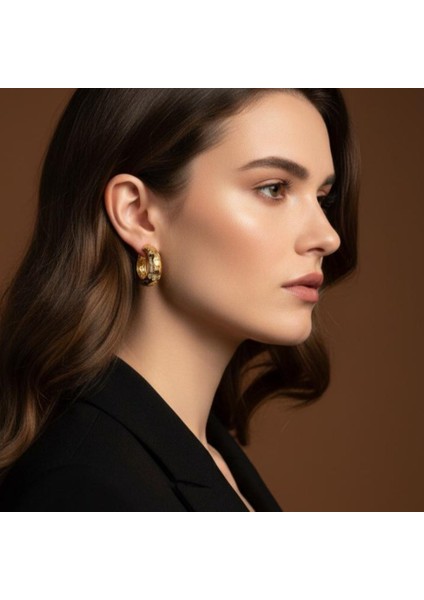 Pattern On Ear Küpe