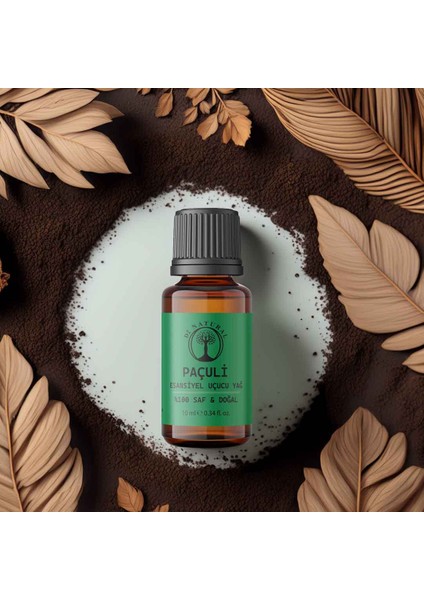 Patchouli (Paçuli) Esansiyel Uçucu Yağ %100 Saf & Doğal 10 ml