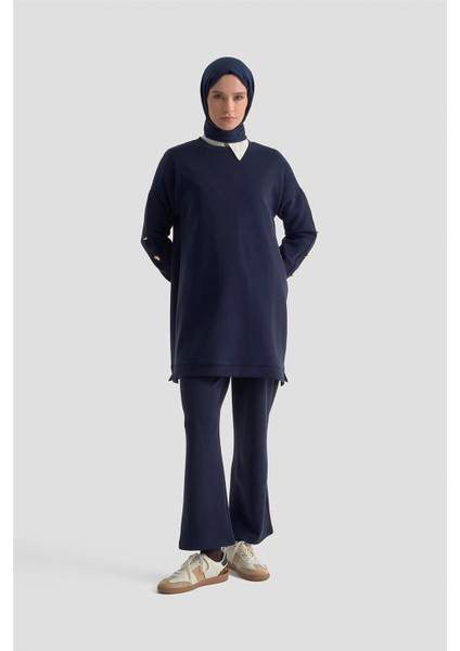 Aksesuar Detaylı Örme Takım 25KD1806 Lacivert fiyatları