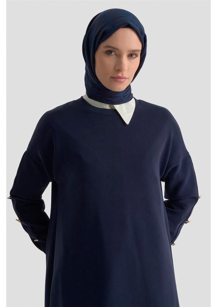 Aksesuar Detaylı Örme Takım 25KD1806 Lacivert modelleri