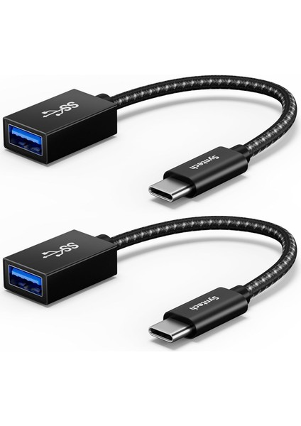 Usb-C – USB Adaptör (2’li Paket) | USB Type-C’den Usb-A 3.0’a Dönüştürücü | Thunderbolt 3 – USB Otg Adaptörü | iPad Mini 2021, MacBook Pro 2020, iPad Air 4, Dell Xps, Galaxy S9 Uyumlu