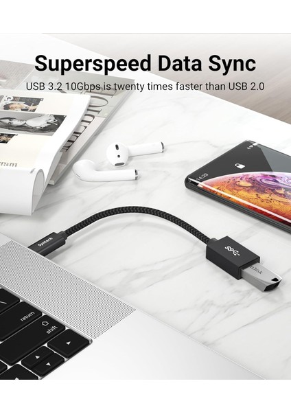 Usb-C – USB Adaptör (2’li Paket) | USB Type-C’den Usb-A 3.0’a Dönüştürücü | Thunderbolt 3 – USB Otg Adaptörü | iPad Mini 2021, MacBook Pro 2020, iPad Air 4, Dell Xps, Galaxy S9 Uyumlu fırsatları