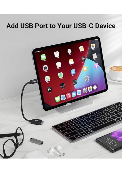 Usb-C – USB Adaptör (2’li Paket) | USB Type-C’den Usb-A 3.0’a Dönüştürücü | Thunderbolt 3 – USB Otg Adaptörü | iPad Mini 2021, MacBook Pro 2020, iPad Air 4, Dell Xps, Galaxy S9 Uyumlu indirimleri