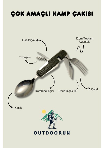 Çok Amaçlı Kamp Çakısı