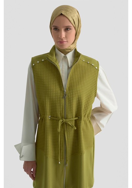 Kapitone Mixli Örme Takım 25KD1603 Haki